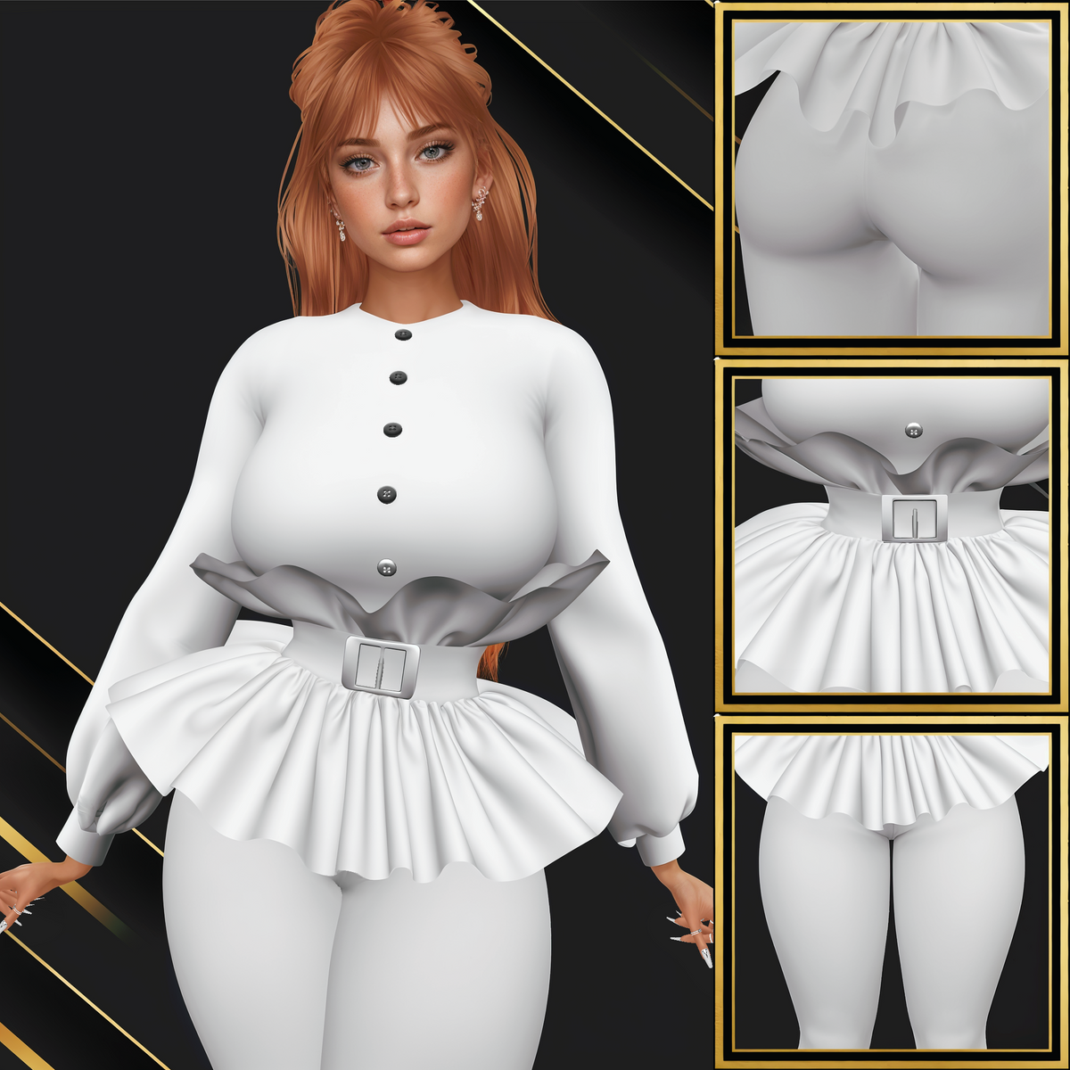 IMVU Star Lady Set Mesh