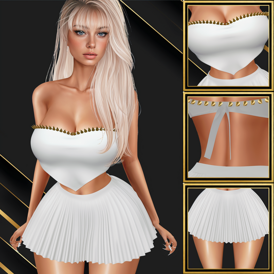 IMVU Bandana With Skirt Mesh