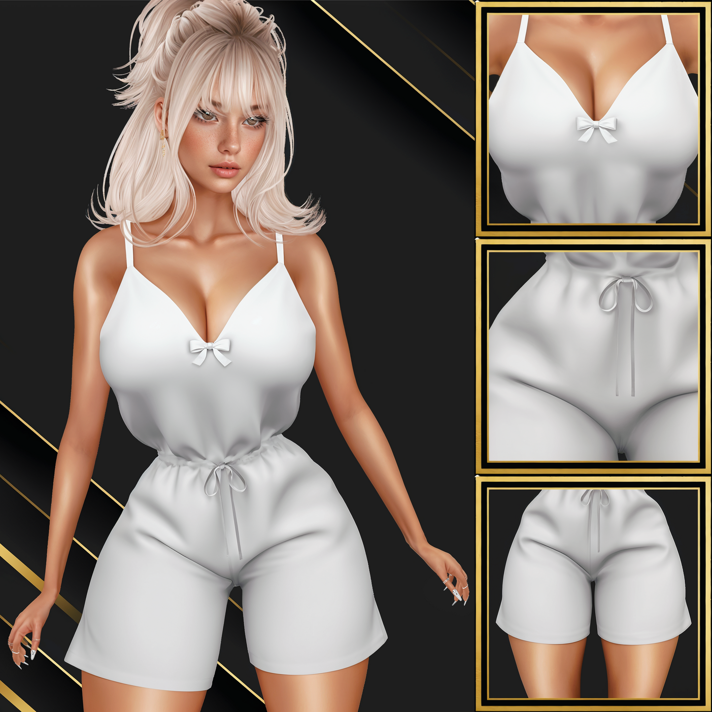 IMVU Sexy Romper Mesh