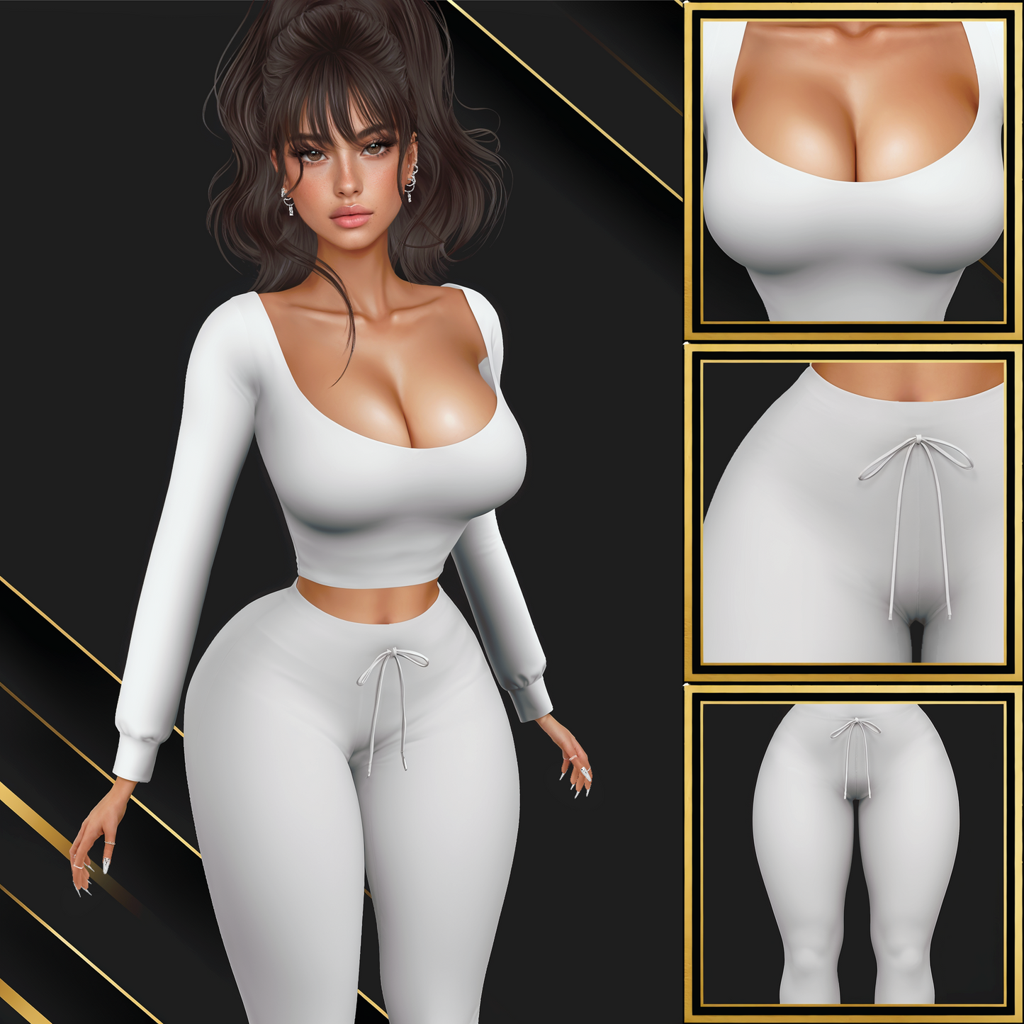 IMVU Long PJ Mesh