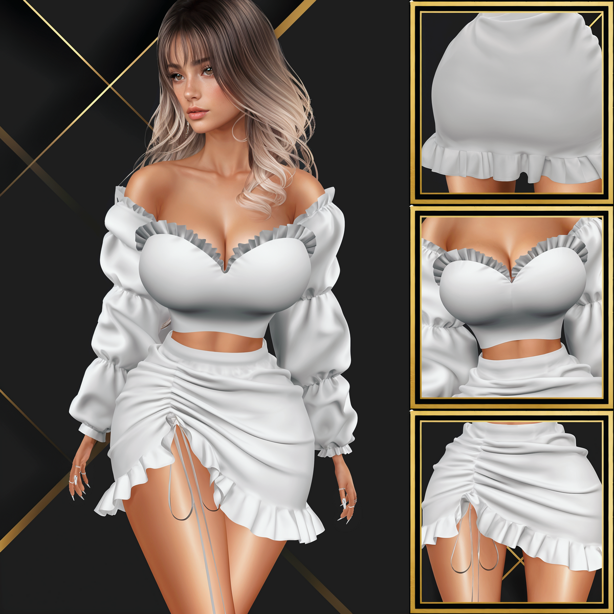 IMVU Bina Set Mesh