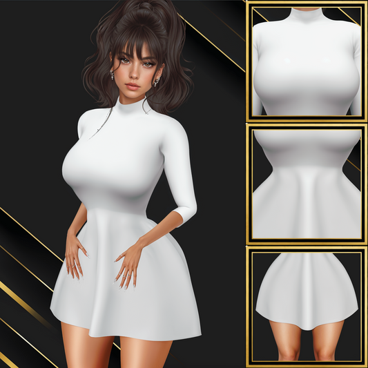 IMVU Thunderclouds Dress Mesh