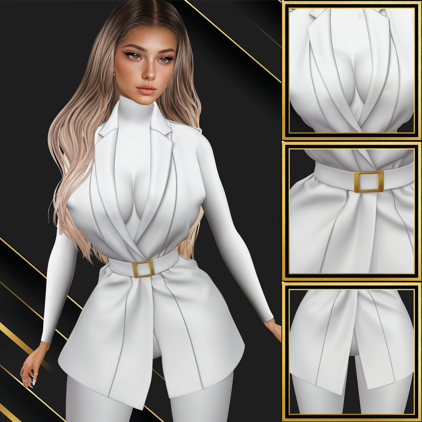 IMVU Power Suit Mesh