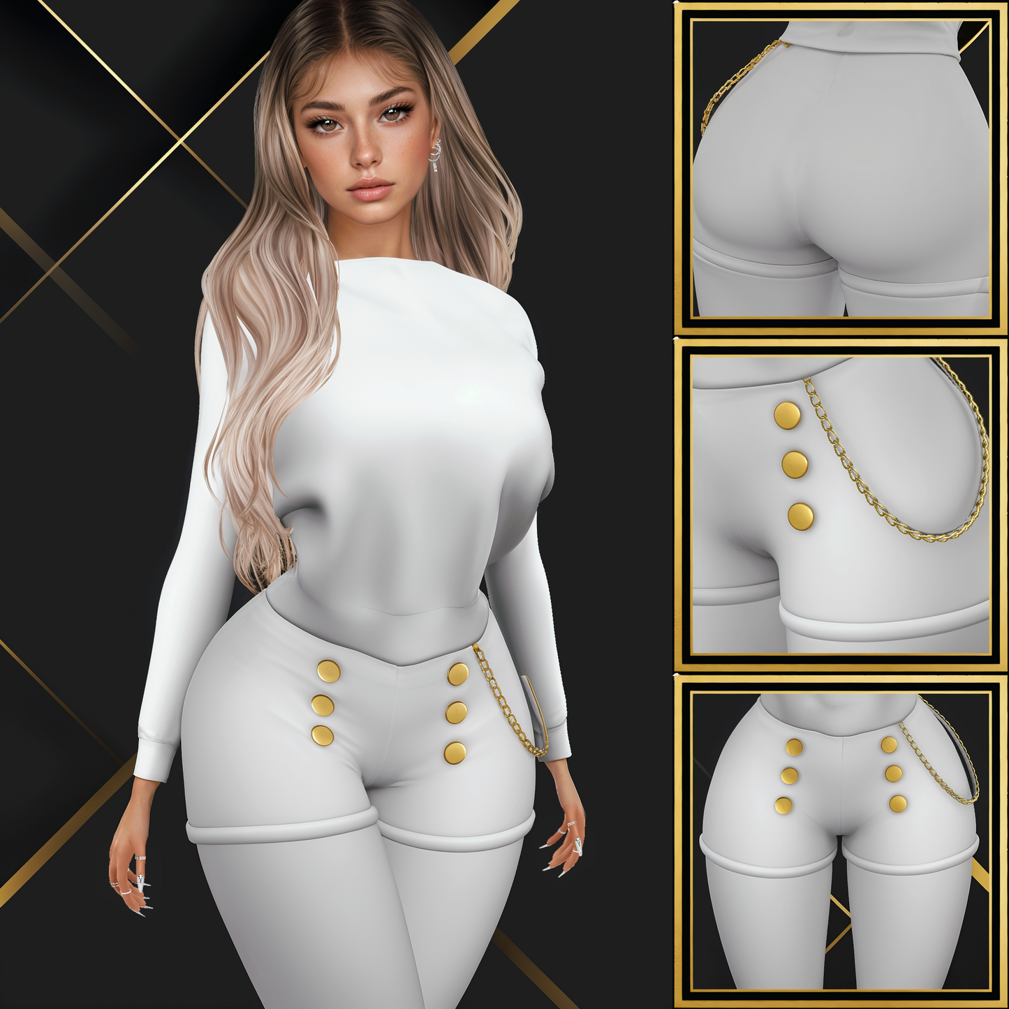 IMVU Autumn Halo Mesh