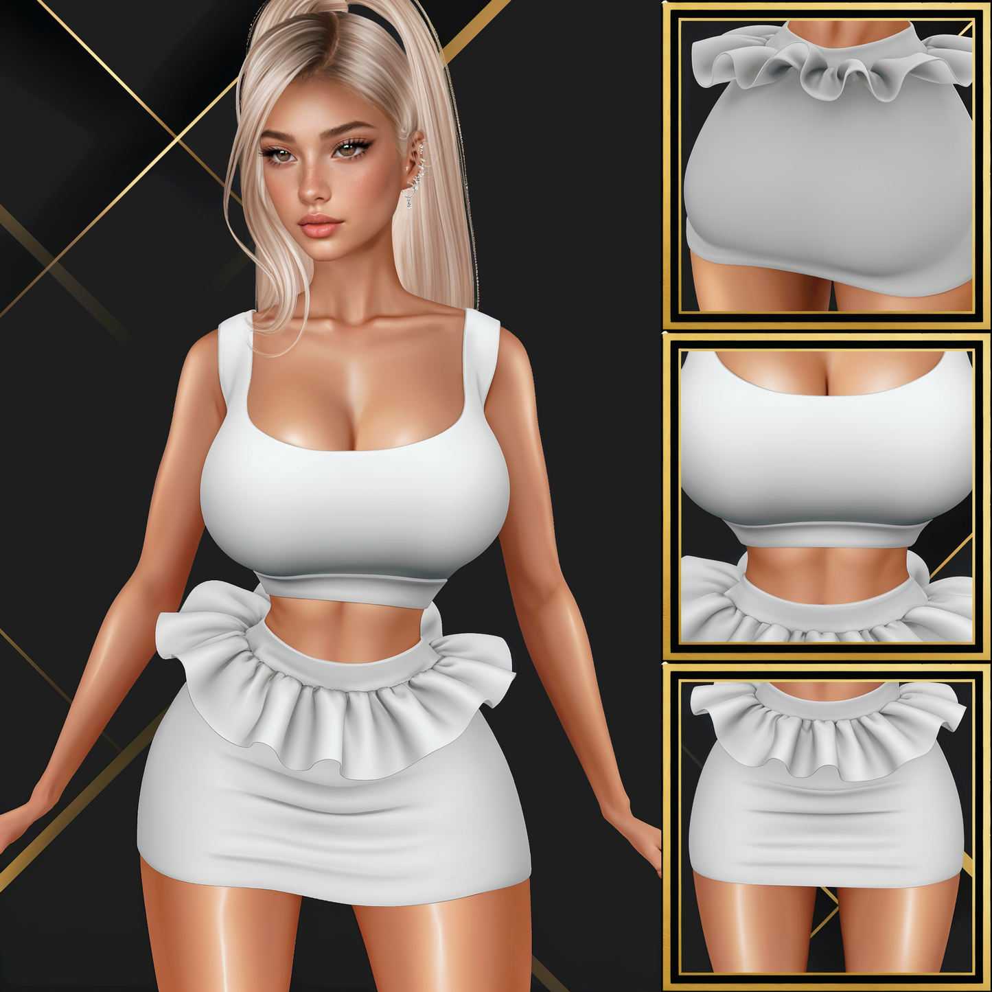IMVU Soft Girl Drama Mesh
