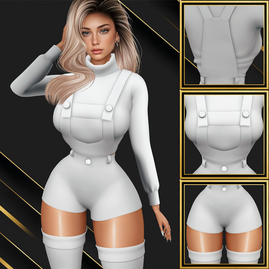 IMVU Shorts Overalls Mesh