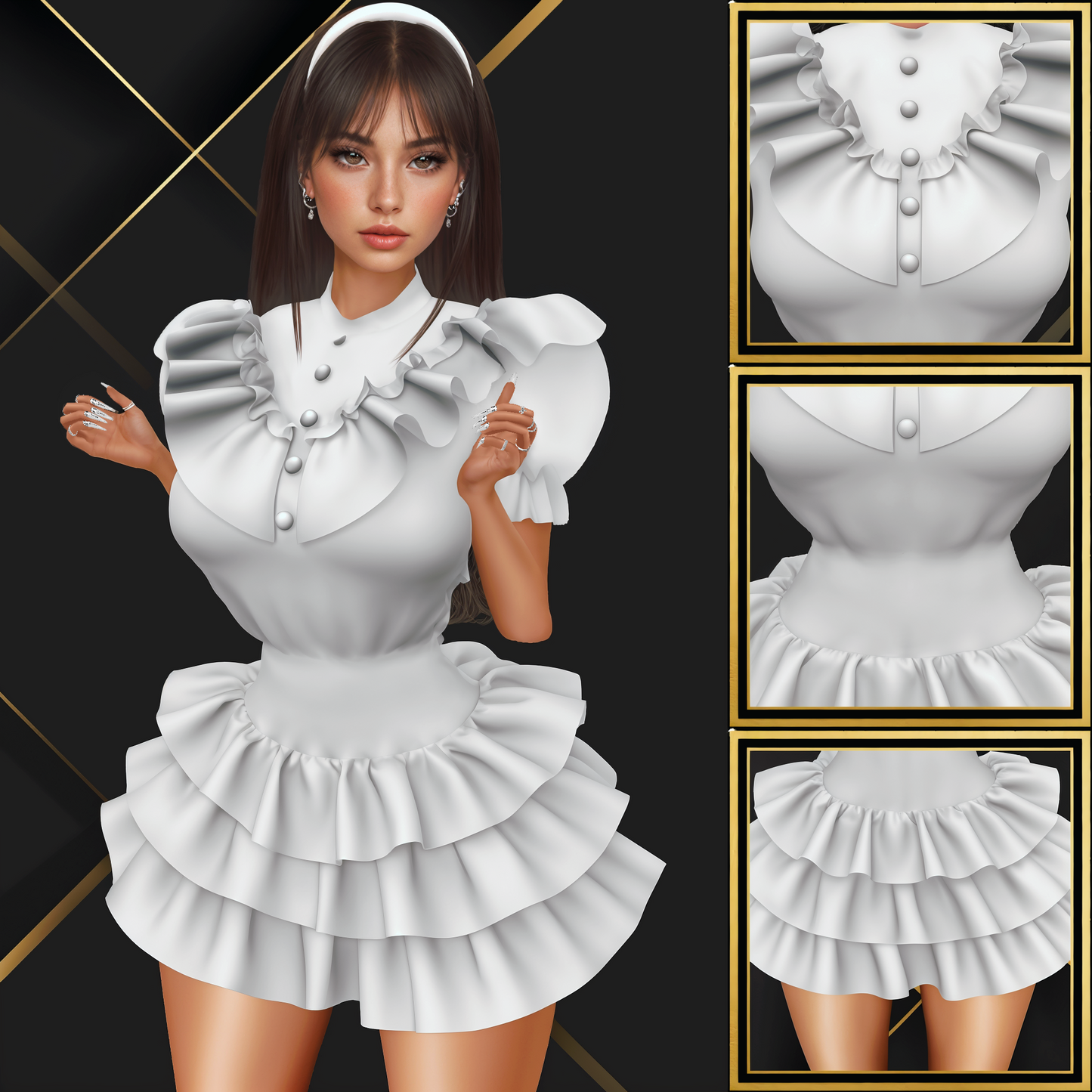IMVU Princhesa V2 Dress Mesh