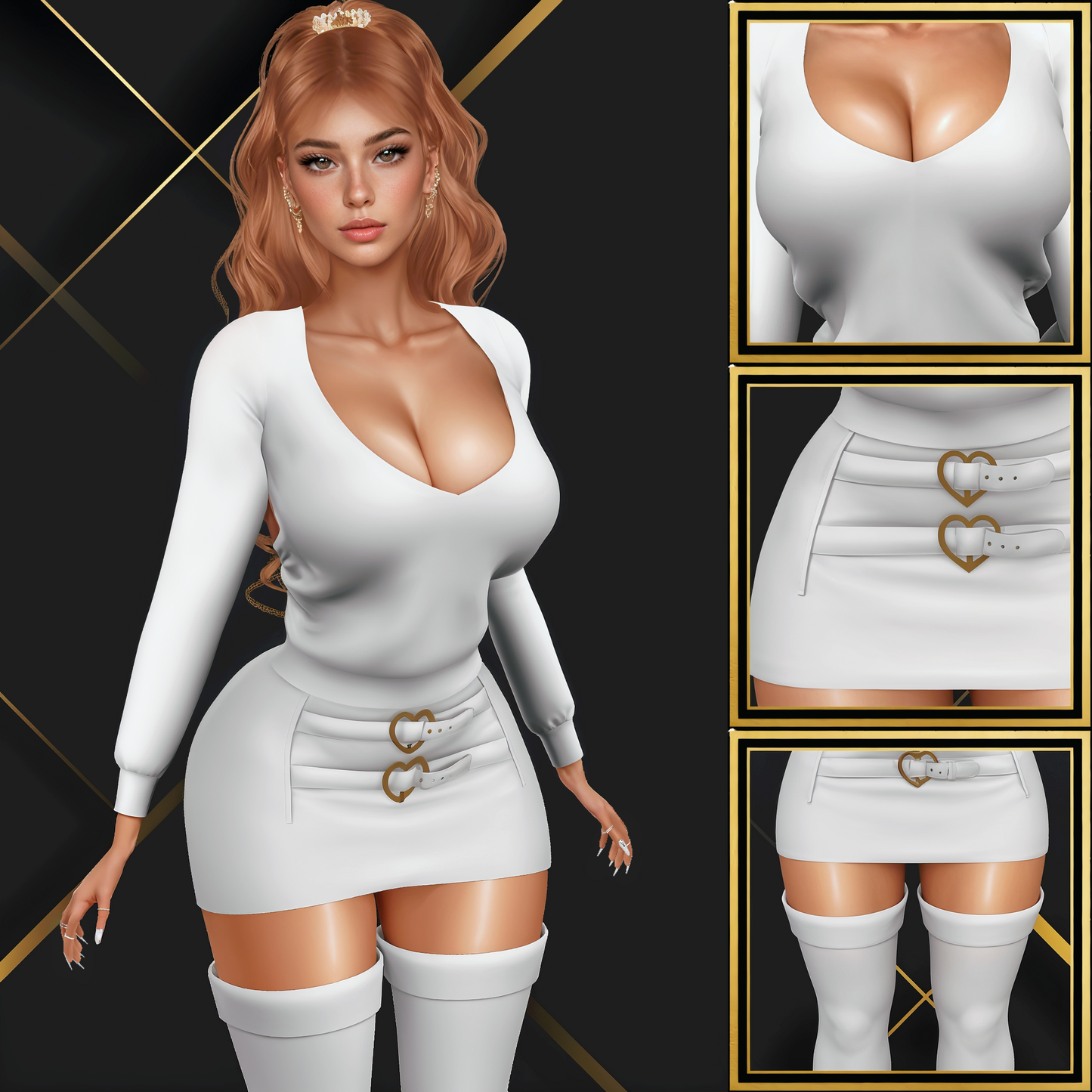 IMVU Sweater Set Mesh