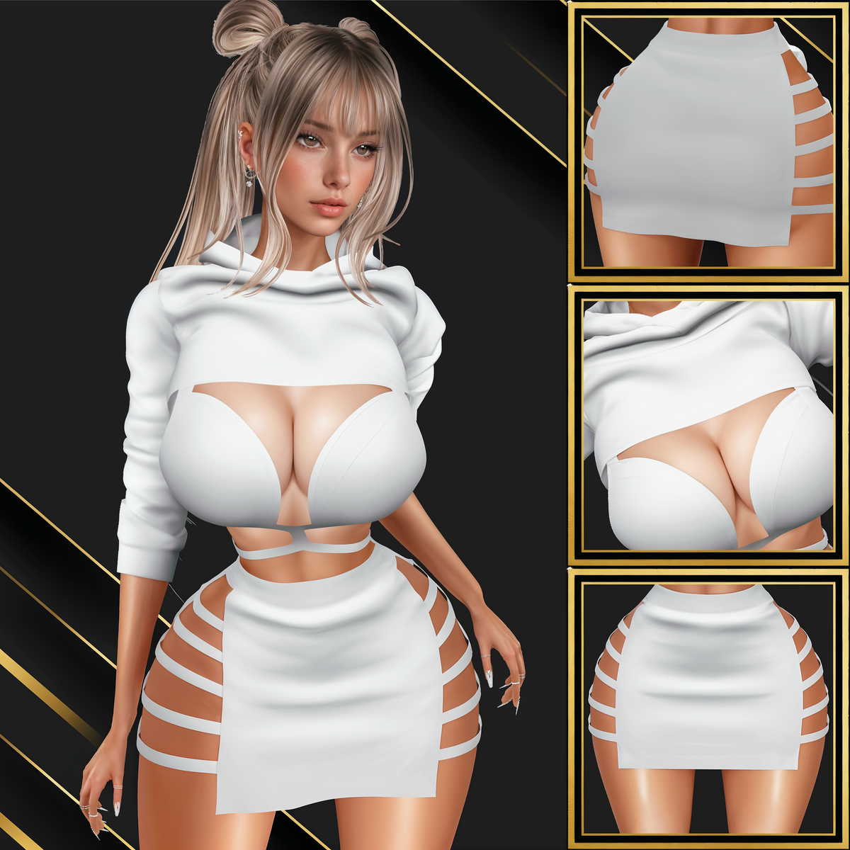 IMVU Strappy Evie Set Mesh