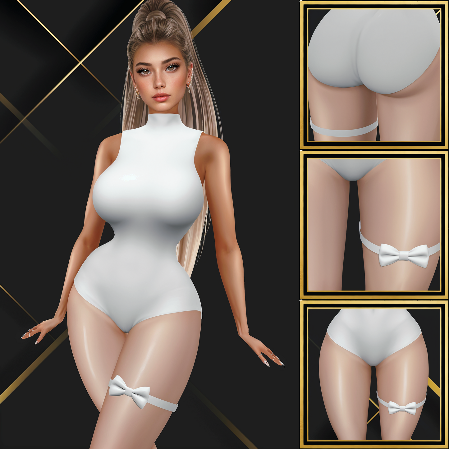 IMVU Cozy Charm Bodysuit Mesh