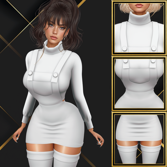 IMVU Dress Overalls Mesh