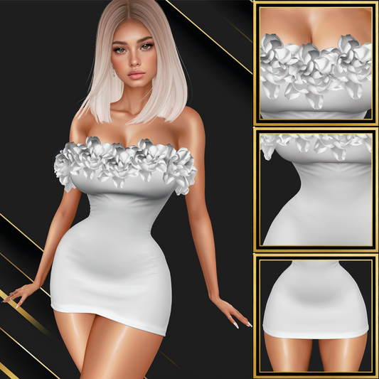 IMVU Roses Dress Mesh