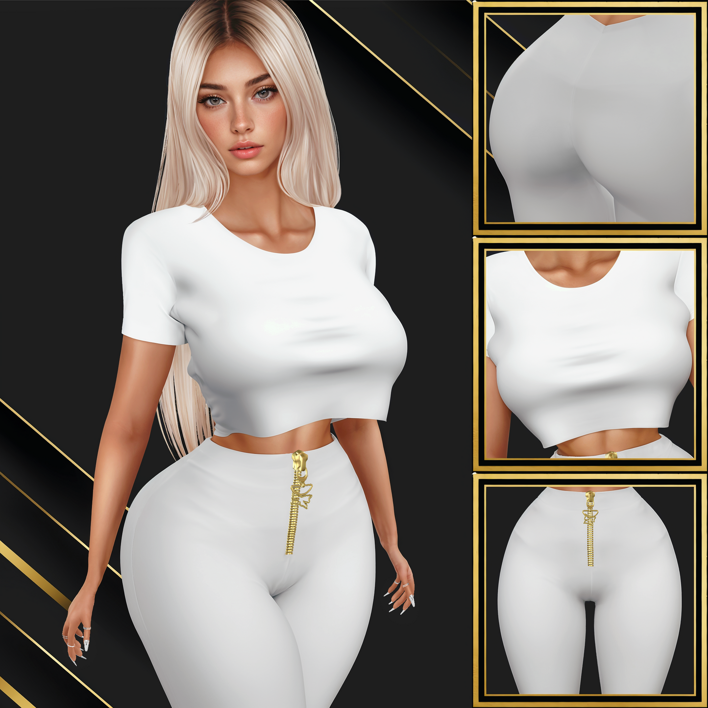IMVU Lina Full Outfit Mesh
