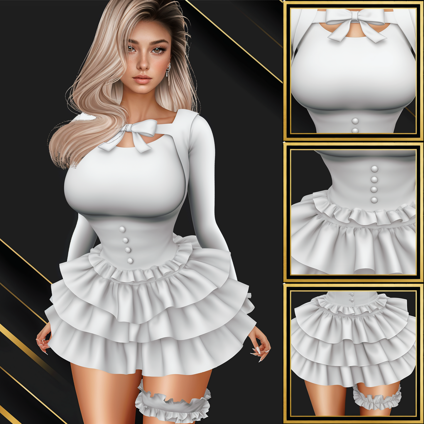 IMVU Princhesa Dress Mesh