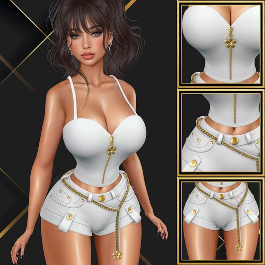IMVU Lumi Top Mesh