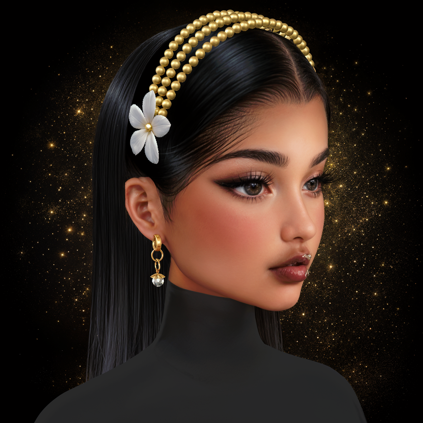 IMVU Pearls Headband V2 Mesh