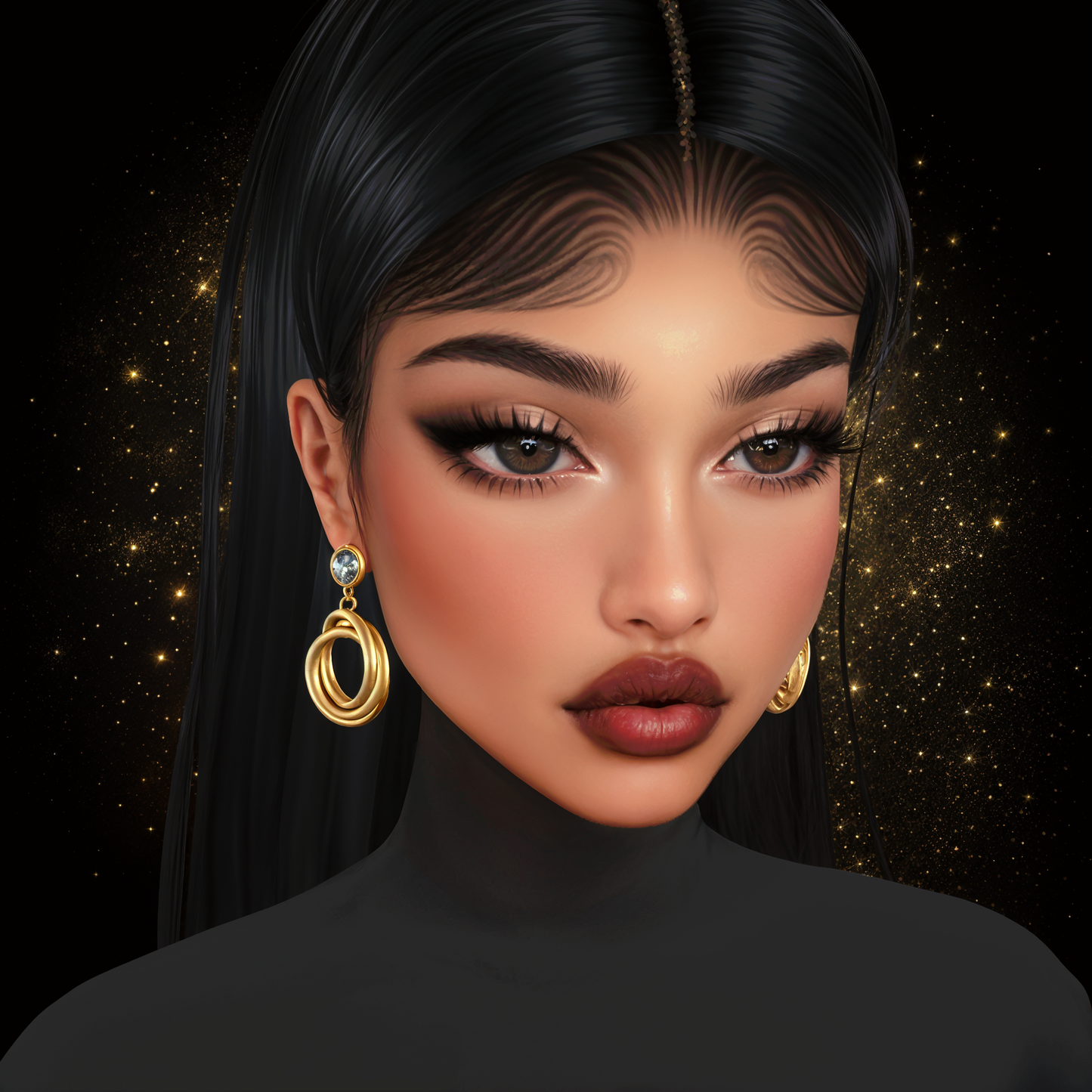 IMVU Lustrous Loop Ear. Mesh