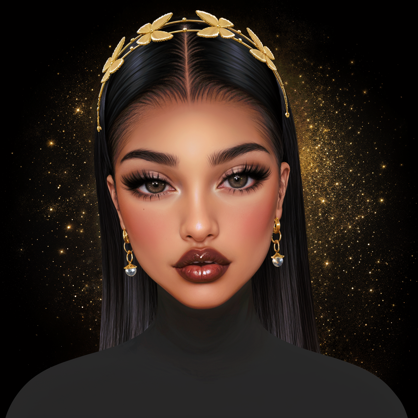 IMVU Butterflies Headband Mesh