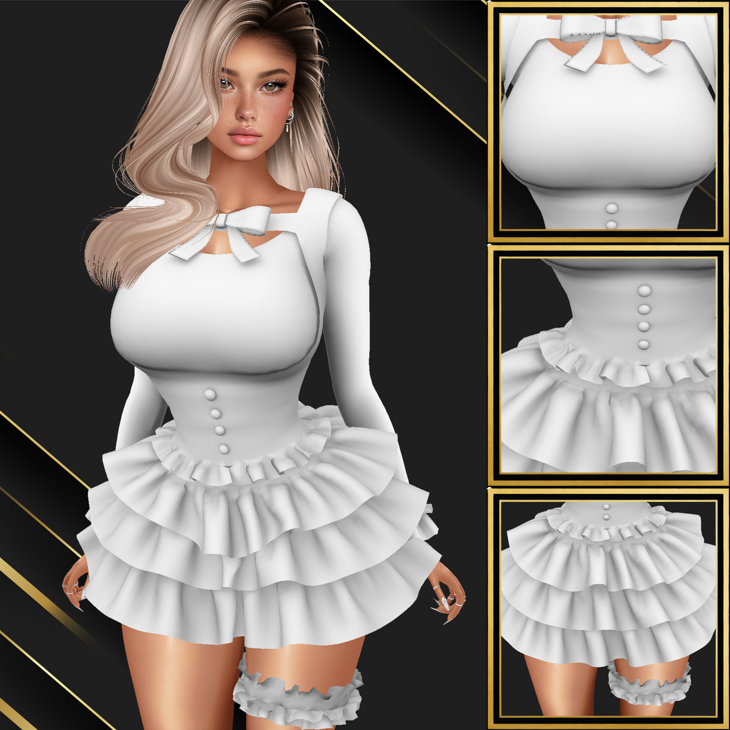IMVU Princhesa Dress Mesh