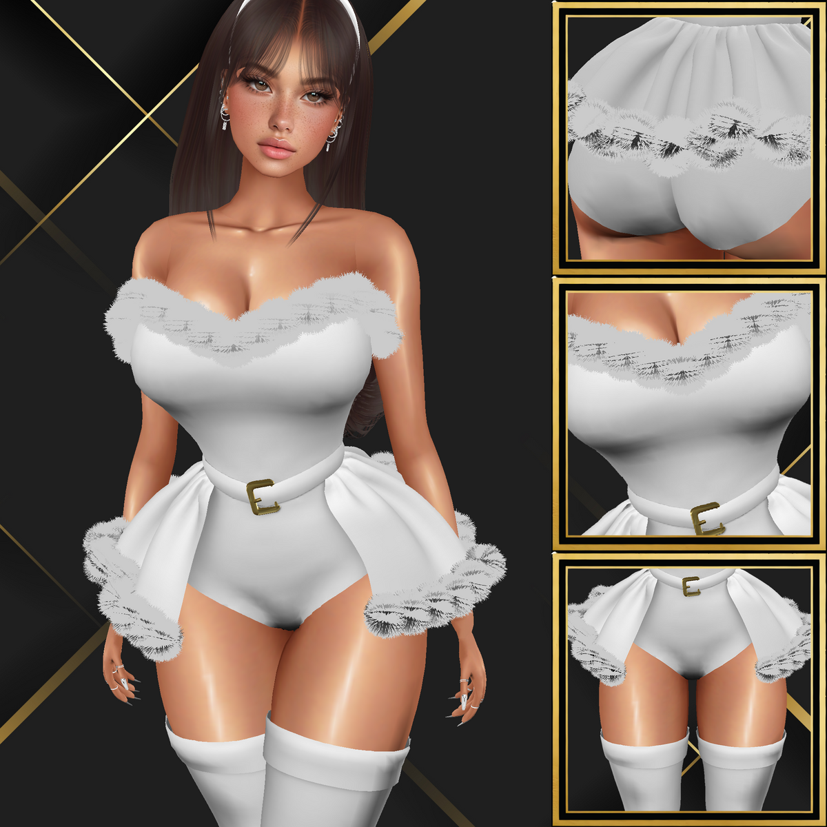 IMVU Xmas Doll Set Mesh