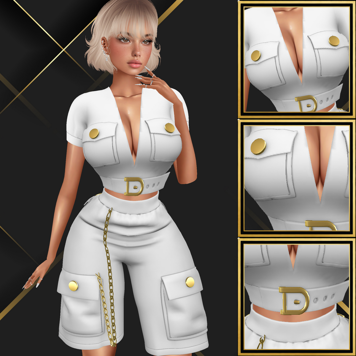 IMVU Sienna Top Mesh