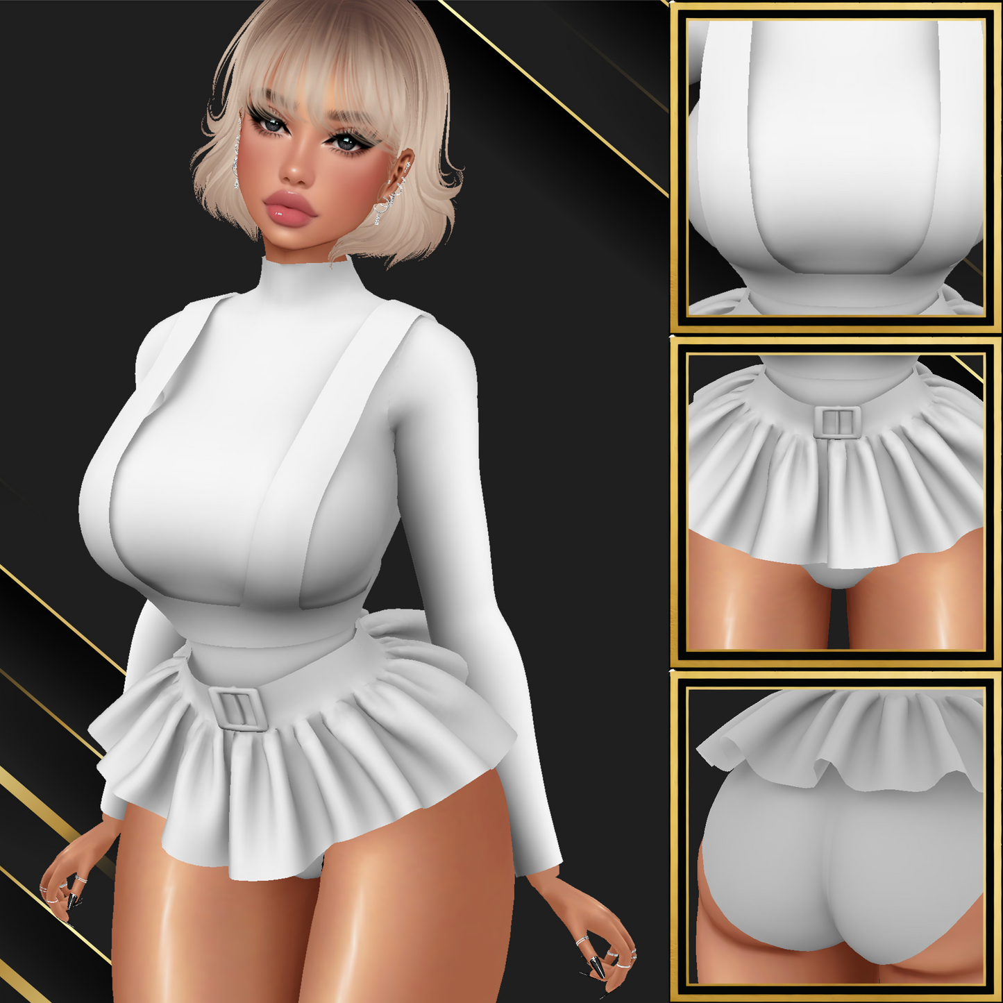 IMVU Ana - M Set Mesh