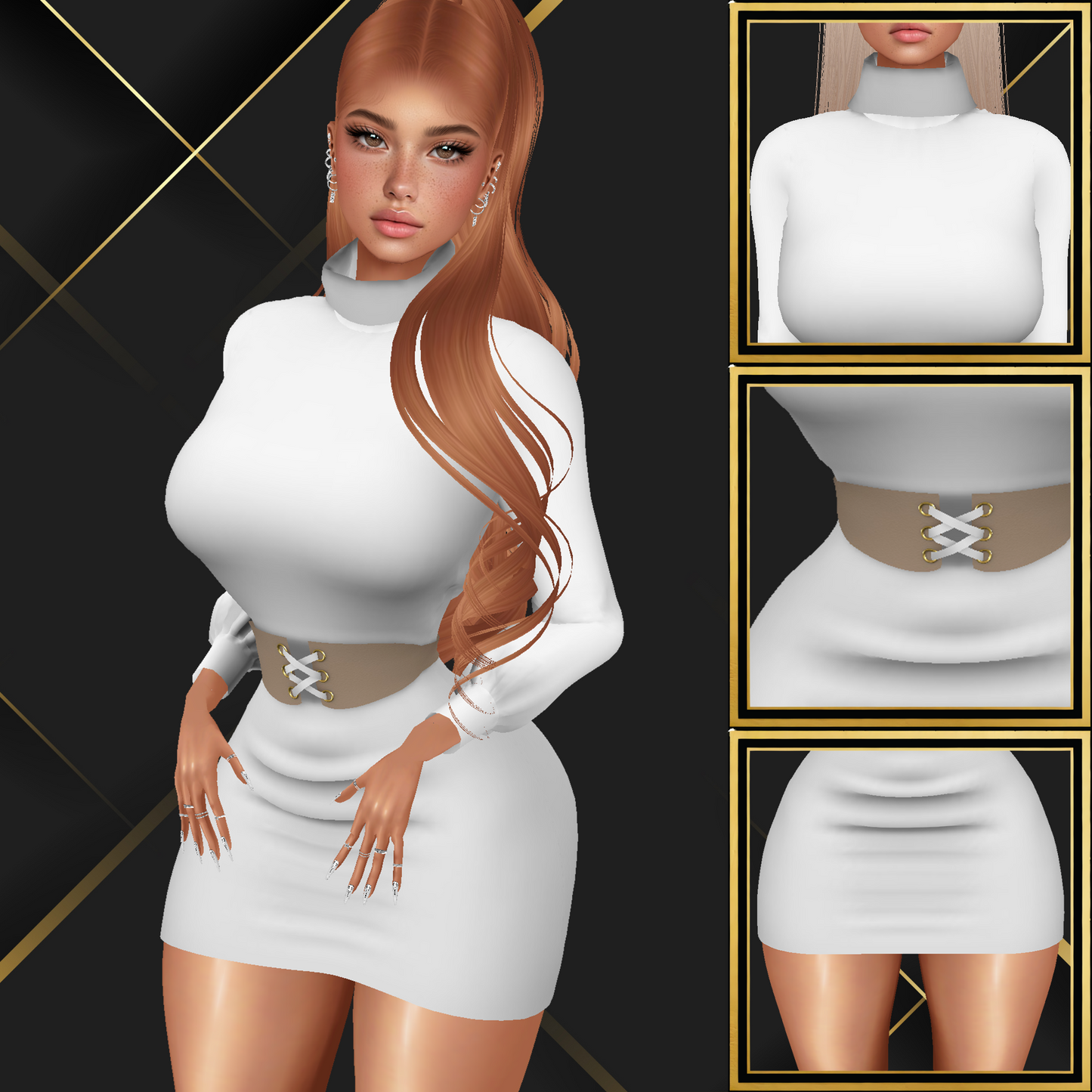 IMVU Sweater Dress V2 Mesh