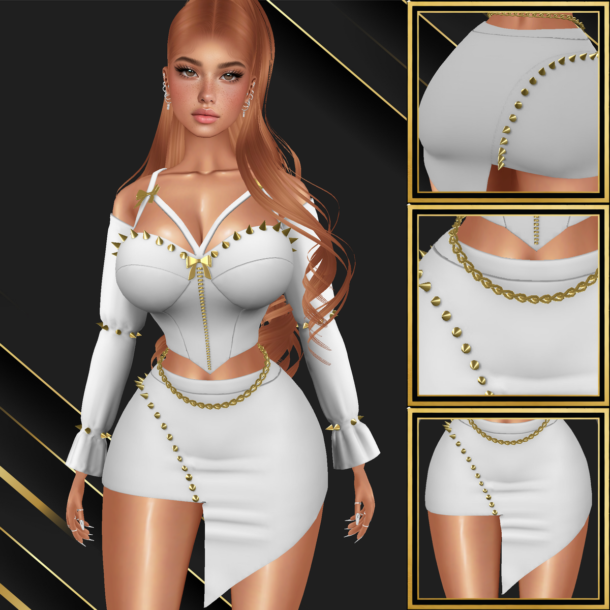 IMVU Elara Skirt Mesh