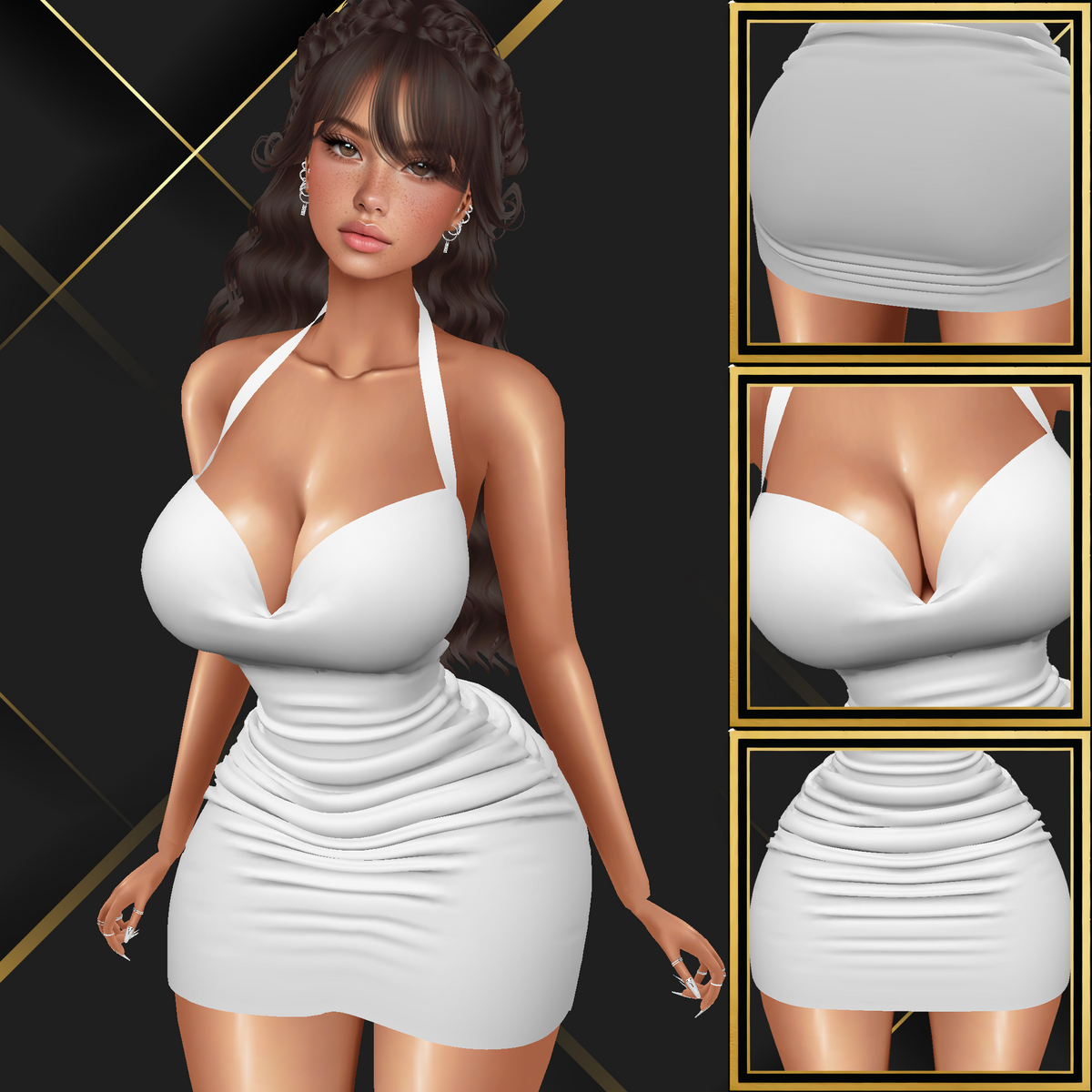 IMVU Sexy Mini Dress Mesh