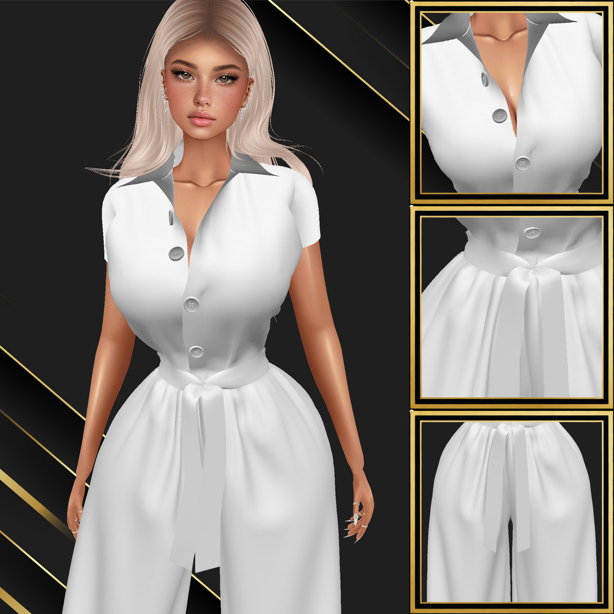 IMVU Fancy Bodysuit Mesh