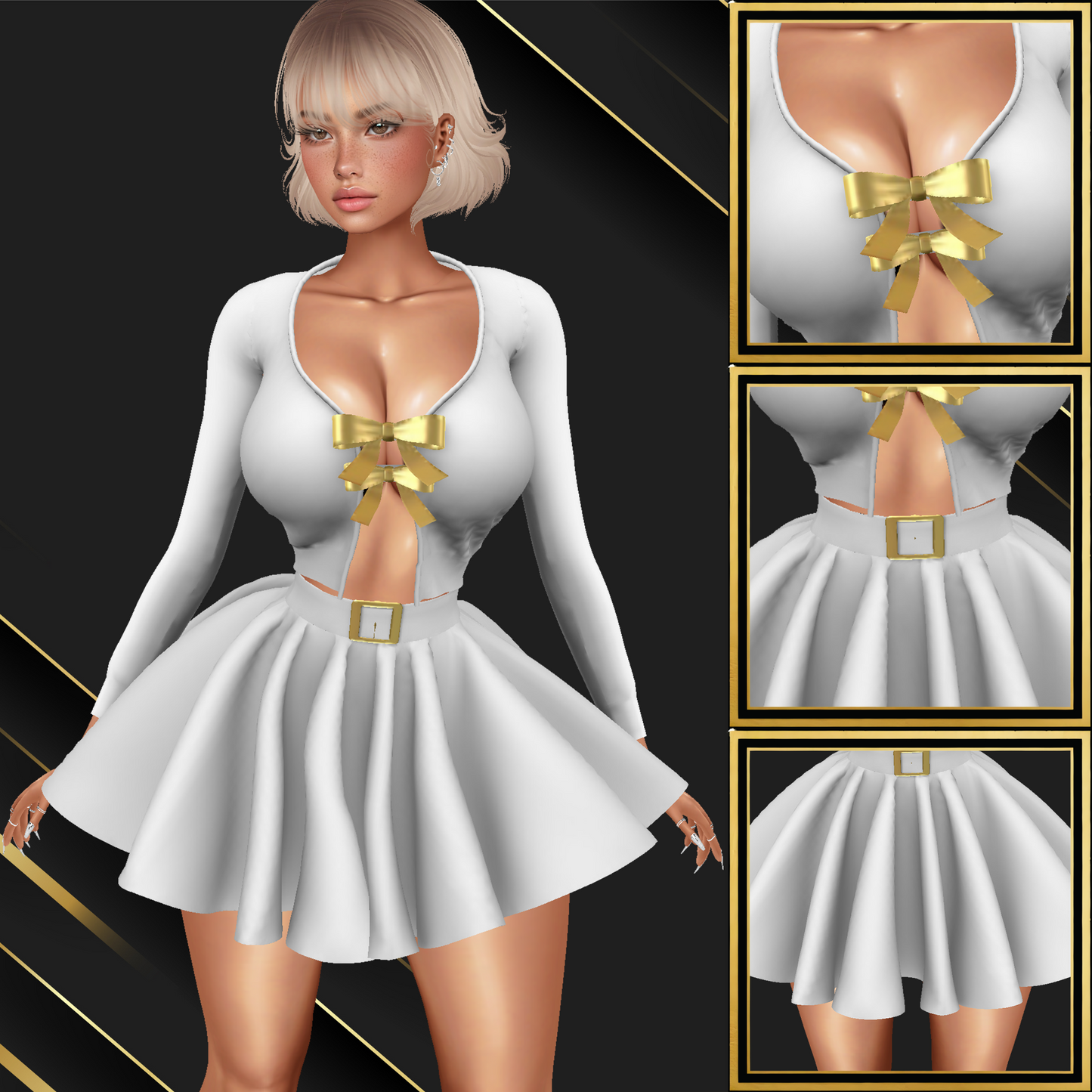 IMVU Open Top Set Mesh